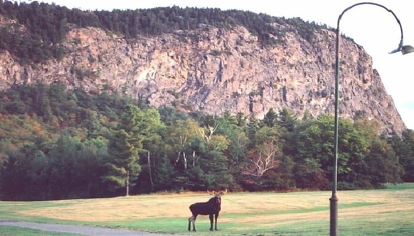 Mount Kineo cliff from the golf course